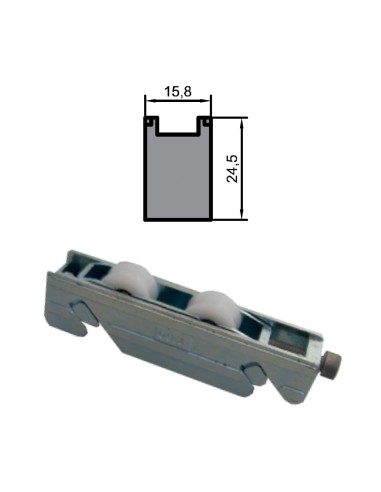 RUEDA S/640 ZAMAK REGULABLE RODAMIENTO DE...