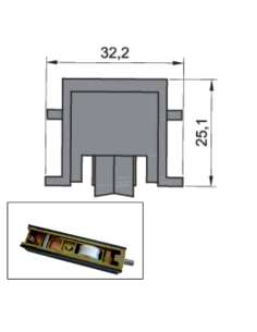 RUEDA B-3-26 ZAMAK REGULABLE RODAMIENTO AGUJAS  SIMPLE 