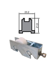 RUEDA S/P-70 ZAMAK REGULABLE RODAMIENTO DE AGUJAS 