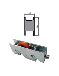 RUEDA S/LG ZAMAK REGULABLE RODAMIENTO DE BOLAS 