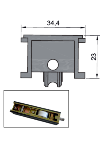 RUEDA B-2-44 ESPECIAL ZAMAK REGULABLE...
