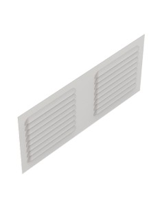 REJILLA 300X100 2 TROQUELES (75X75) LACADO BLANCO REF 51030
