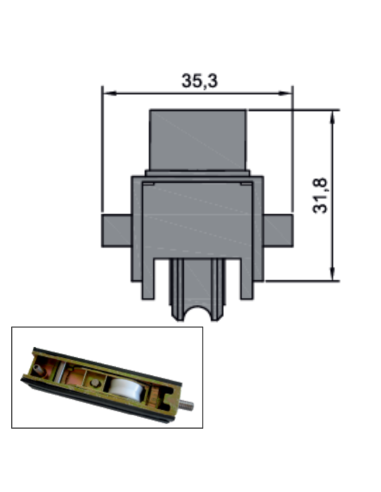 RUEDA B-2-12 ESPECIAL ZAMAK REGULABLE...