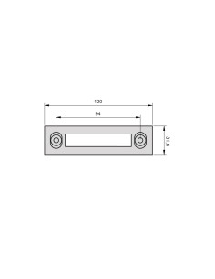 CERRADERO 40X20 ALUMINIO REGULABLE SUP/INF BLANCO REF 3005B