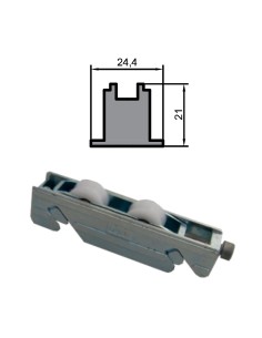 RUEDA S/AL-18 ZAMAK REGULABLE RODAMIENTO DE AGUJAS  DOBLE 