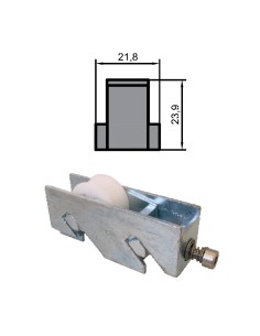 RUEDA S/G-90 ZAMAK REGULABLE RODAMIENTO DE AGUJAS