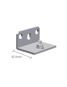 Soporte pared escuadra con regulaci n. 32,5mm