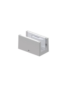 Guiador inferior para vidrio de 8-14mm. Alum. Lacado Negro