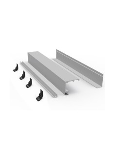 Conjunto perfil superior corredero BLOQ. Alum. Lacado...
