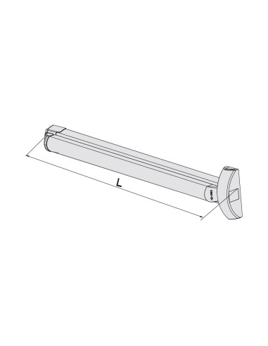 ANTIPANICO FAST TOUCH 3 PUNTOS 1200 MM REF...
