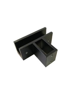 SOPORTE DE ALUMINIO PARA CRISTAL Y TUBO 40X20 LACADO INOX...