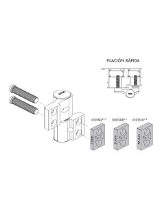 CALZO PARA FIJACION RAPIDA ARIES LACADO PLATA REF 010TS1091  2