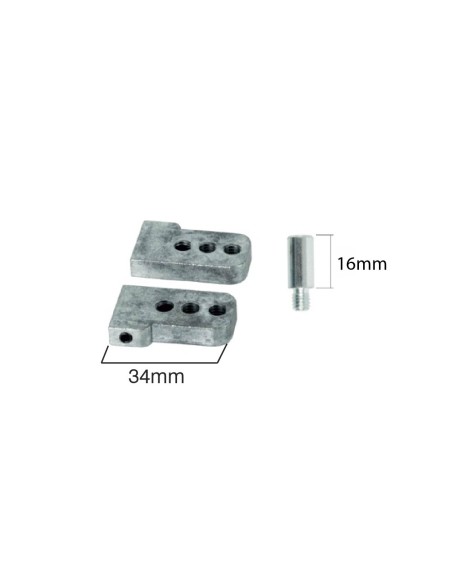 KIT EXTENSOR APERTURA EXTERIOR 16MM, 34MM (JUEGO)