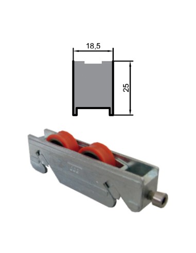 RUEDA S/AL-24 ZAMAK REGULABLE RODAMIENTO DE...