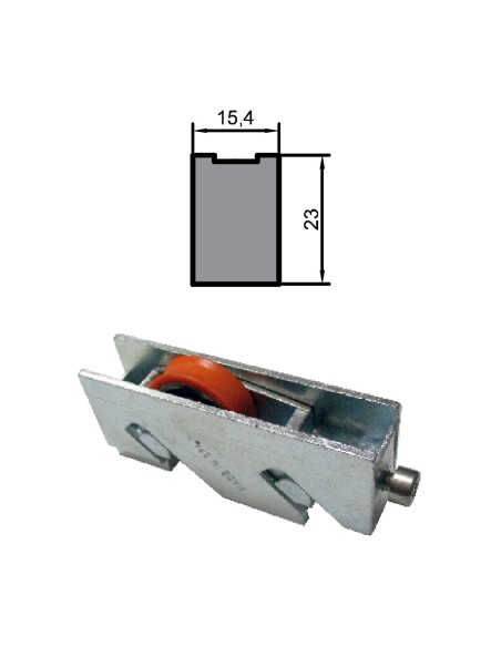 RUEDA S/ELITE VENTANA ZAMAK REGULABLE RODAMIENTO DE BOLAS 