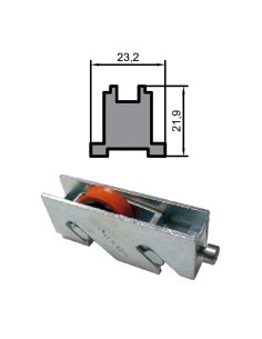 RUEDA S/P-70 ZAMAK REGULABLE RODAMIENTO DE BOLAS  