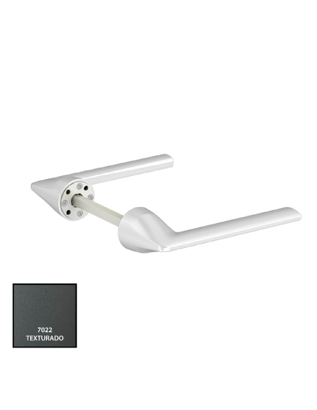 MANILLA MINIMALISTA LAMBDA RECUPERABLE (JUEGO) LACADO RAL 7022TXT REF 777892