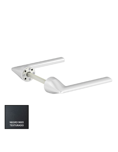 MANILLA MINIMALISTA LAMBDA RECUPERABLE (JUEGO) LACADO RAL 9005TXT REF 777892