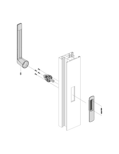 MANILLON MINIMALISTA PARA ELEVABLE LACADO INOX...