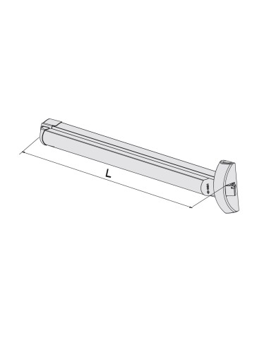 ANTIPANICO FAST TOUCH 1 PUNTO 1200 MM REF...