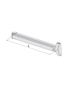 ANTIPANICO FAST TOUCH 2 PUNTOS 840 MM REF 59816.11.0