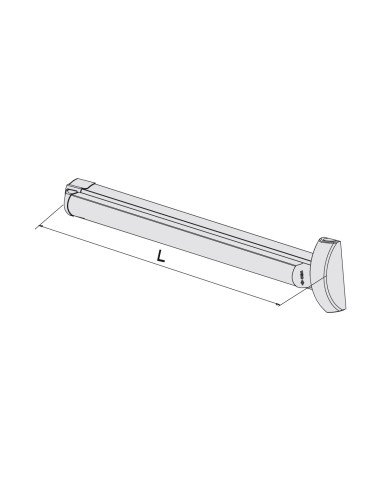 ANTIPANICO FAST TOUCH 2 PUNTOS 840 MM REF...