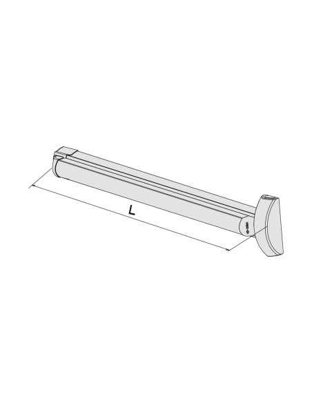 ANTIPANICO FAST TOUCH 2 PUNTOS 840 MM REF 59816.11.0