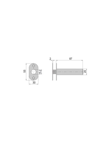 PASACABLES VERTICAL CORTO REF 06515.00.0