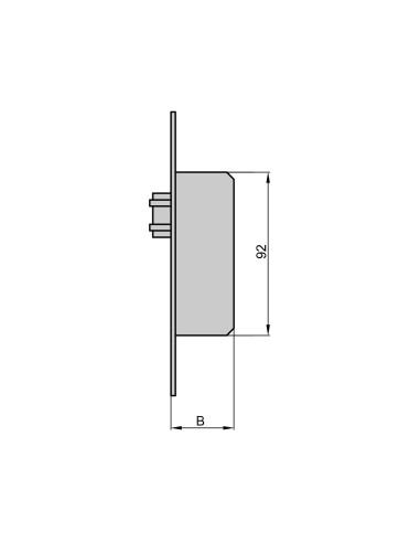 CERRADURA SOLO RODILLO REF 196RV/6