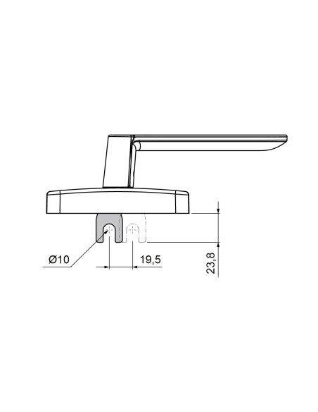 CREMONA SIRIUS ACODADA PROYECTANTE IZQUIERDA BLANCO REF 116201