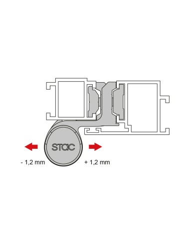 BISAGRA ACRUX CE LACADO PLATA DERECHA REF 010D91 