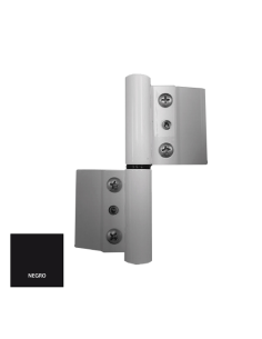BISAGRA 3  HOJA 40X20 PLETINA ZAMAK EJE INOX NEGRO...