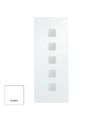 PANEL 5 CRISTALES MATE 800X2000X24 BLANCO REF NB9