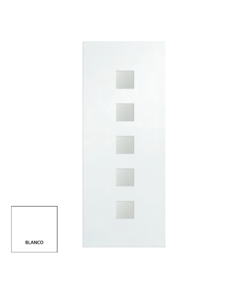 PANEL 5 CRISTALES MATE 800X2000X24 BLANCO REF NB9
