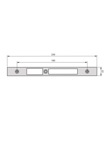 CERRADERO CAMARA EUROPEA ALUMINIO REGULABLE CENTRAL NEGRO REF 3017N