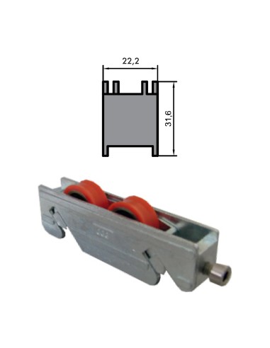 RUEDA S/800. S/70000,C-94 ZAMAK REGULABLE RODAMIENTO DE BOLAS  DOBLE 