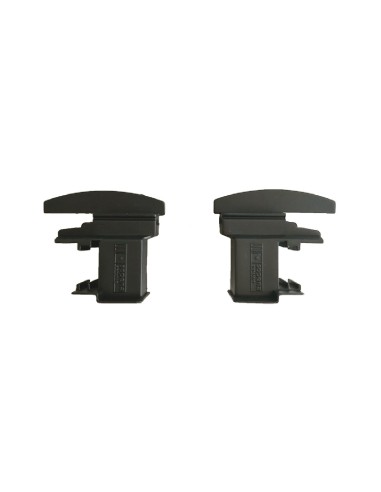 TAPA PERFIL INVERSOR V-94 CURVO NEGRA (JUEGO) REF TI V94C  (OJO NO LLEVAN AGUJERO PARA TORNILLO)