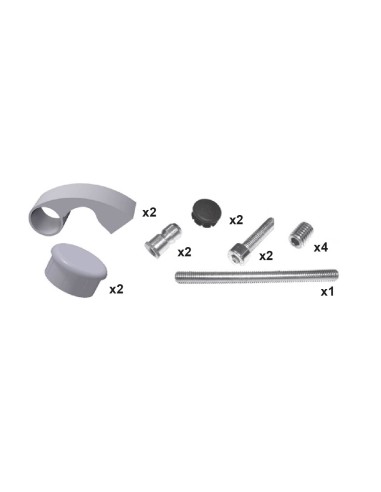 SOPORTE FIJACION SIMPLE T-42 (INCLUYE TORNILLOS Y TAPONES) BLANCO REF T-42