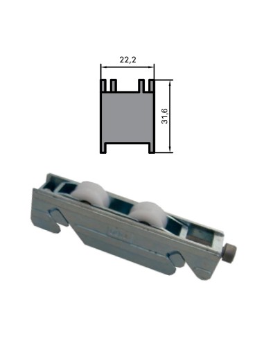 RUEDA S/800, S/70000, C-94 ZAMAK REGULABLE RODAMIENTO DE AGUJAS  DOBLE 