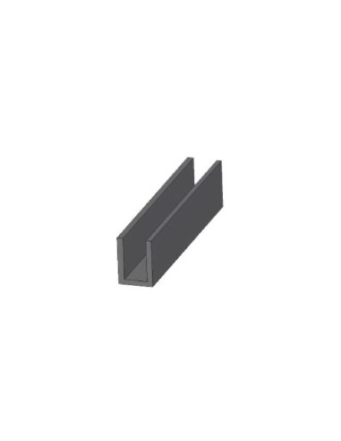 U DE NYLON PARA SOPORTE DE ALUMINIO PARA CRISTAL (6 6) Y TUBO 40X20 REF SCUEX12