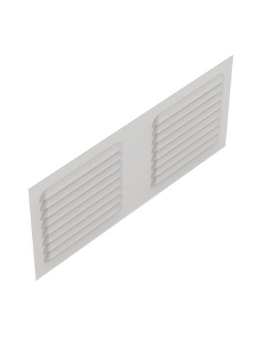 REJILLA 300X100 2 TROQUELES (75X75) ANODIZADO PLATA REF 51030