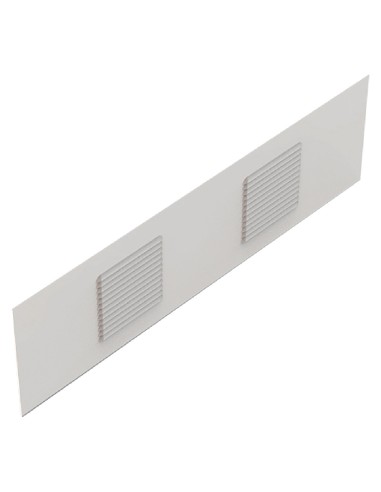 REJILLA 700X200 2 TROQUELES (120X120) ANODIZADO PLATA REF 517