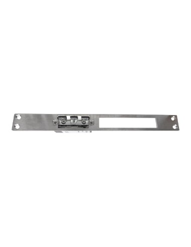 CERRADERO ABREPUERTAS ELECTRICO LARGO  99 TOP  FRENTE 25MM INOX Y MULTIVOLTAJE REF 99-1 ABDF TD/YM X 