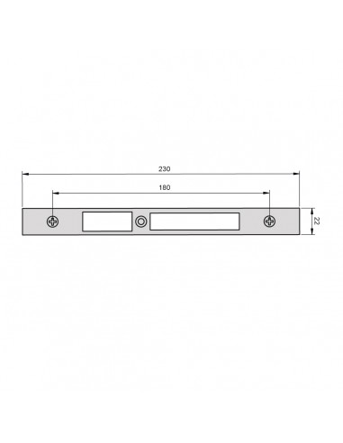 CERRADERO CAMARA EUROPEA ALUMINIO REGULABLE CENTRAL NEGRO REF 3017N