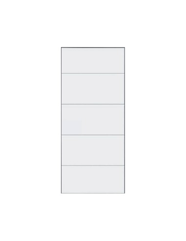 PANEL BORO STOCK (4 LINEAS EMBUTIDAS) 2000X800X20 MM LACADO BLANCO