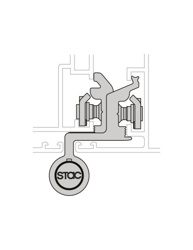 BISAGRA CARINA 3  HOJA CE PLETINA Y EJE INOX 9016 TXT  REF 014D92