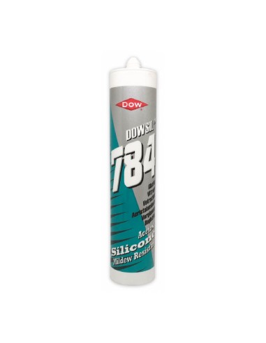 SILICONA ACETICA PARA ACRISTALAMIENTO DE SUPERFICES NO POROSAS TRANSPARENTE 310 ML REF 784