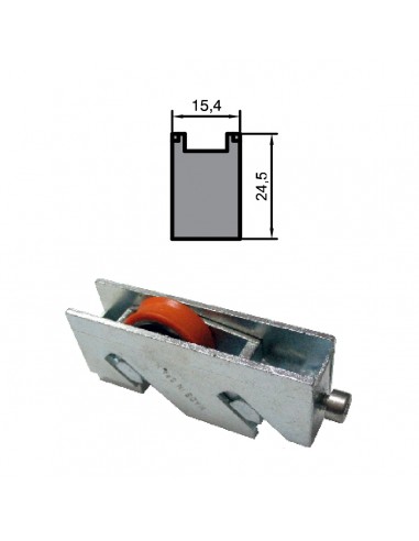 RUEDA S/640 ZAMAK REGULABLE RODAMIENTO DE BOLAS