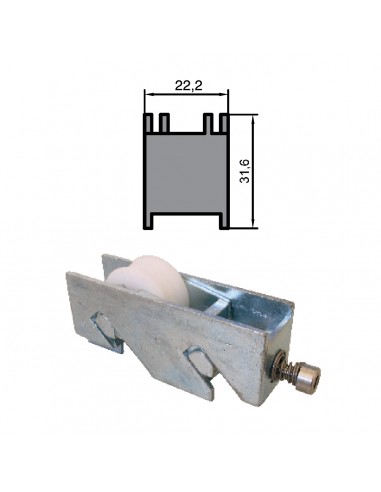 RUEDA S/70000 ZAMAK REGULABLE RODAMIENTO DE AGUJAS