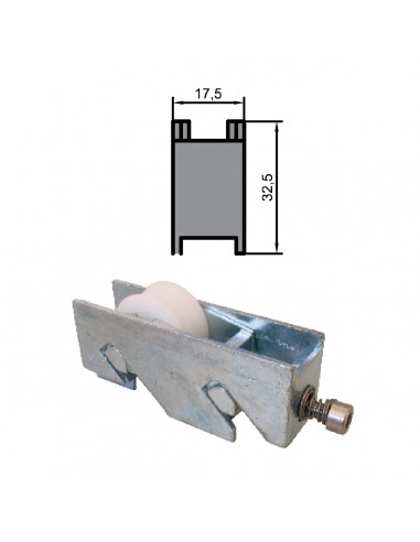 RUEDA S/700 ZAMAK REGULABLE RODAMIENTO DE AGUJAS